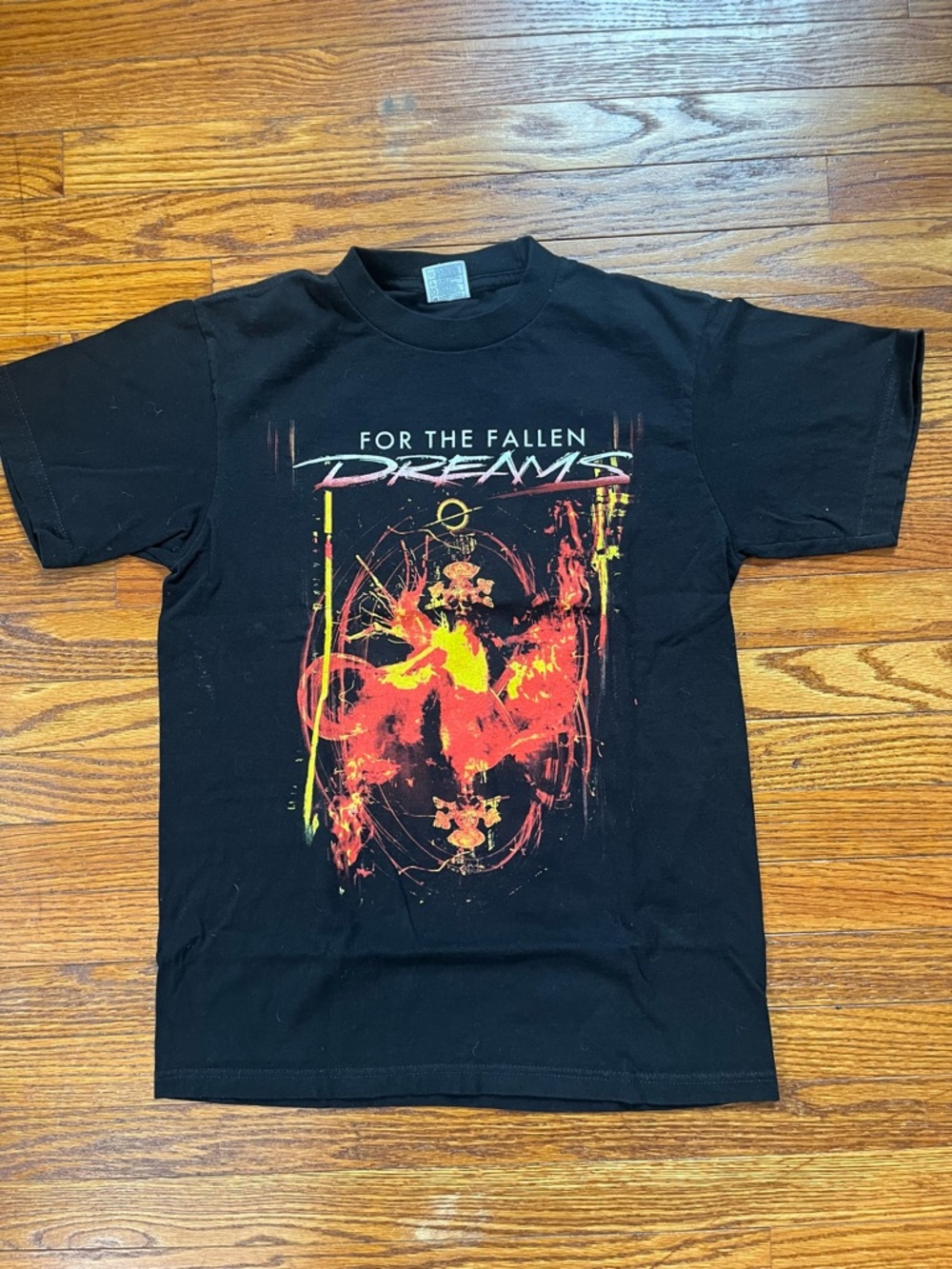 For The Fallen Dreams Black Graphic Band Tee - Size M